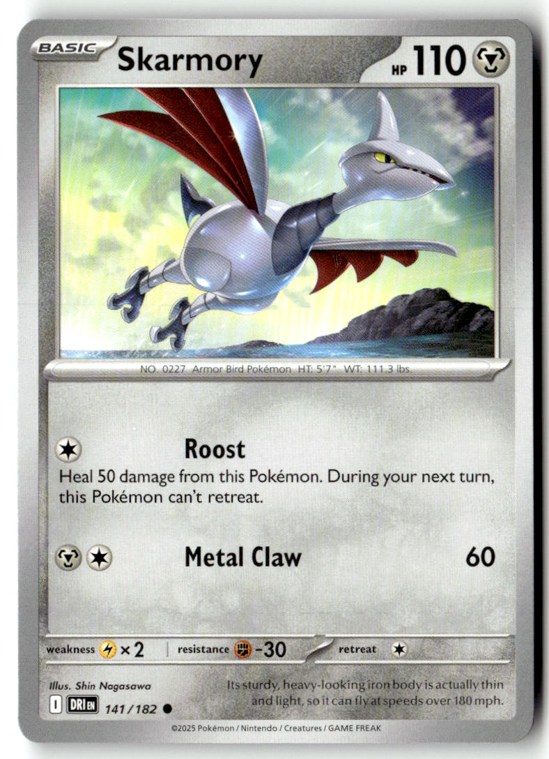 Front of Skarmory 141/182 from Destined Rivals