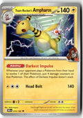 Front of Team Rocket's Ampharos 074/182 from Destined Rivals