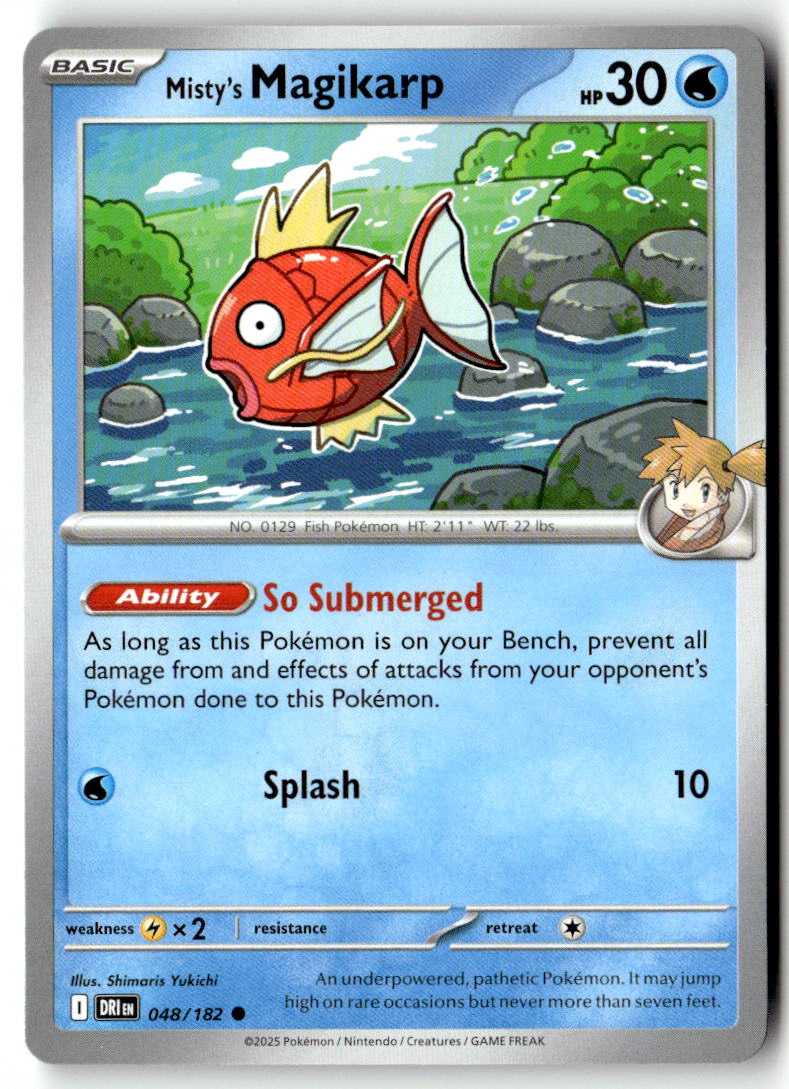 Front of Misty's Magikarp 048/182 from Destined Rivals