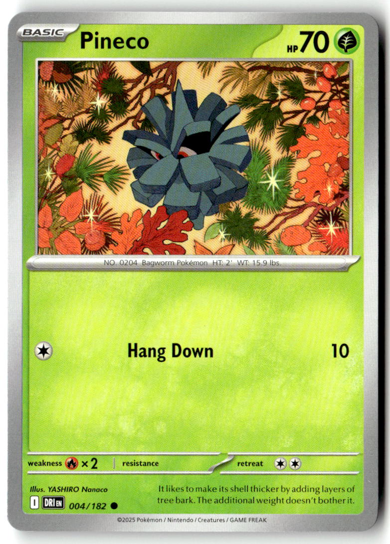 Front of Pineco 004/182 from Destined Rivals