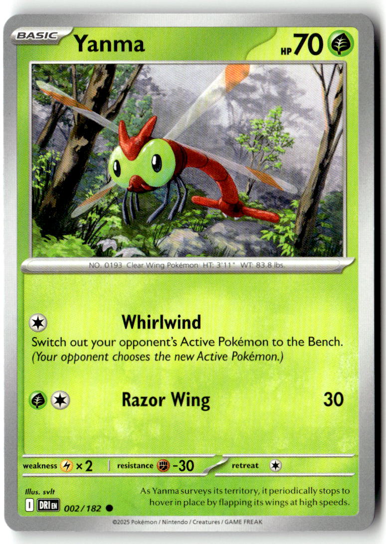 Front of Yanma 002/182 from Destined Rivals