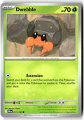 Front of Dwebble 011/182 from Destined Rivals