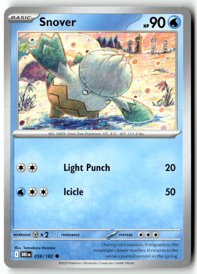 Front of Snover 059/182 from Destined Rivals