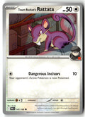 Front of Team Rocket's Rattata 147/182 from Destined Rivals