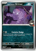 Front of Team Rocket's Grimer 123/182 from Destined Rivals