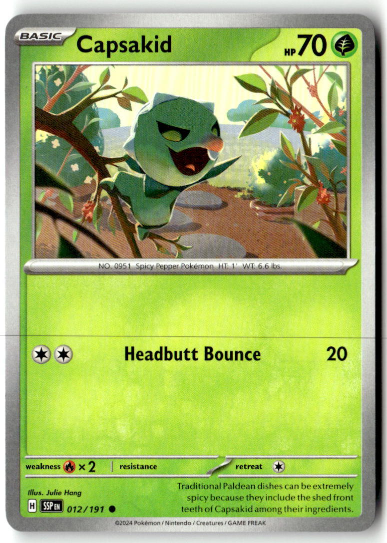Front of Capsakid 012/191 from Surging Sparks