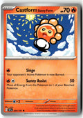 Front of Castform Sunny Form 020/191 from Surging Sparks