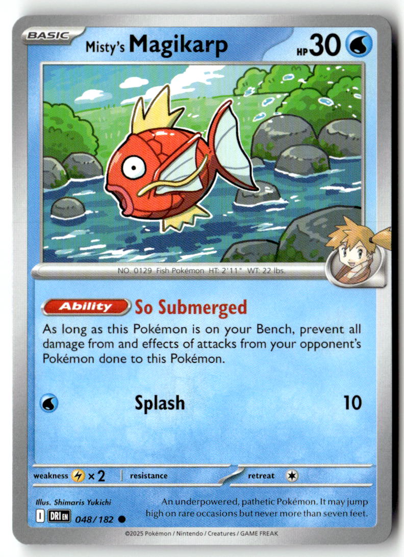 Front of Misty's Magikarp 048/182 from Destined Rivals
