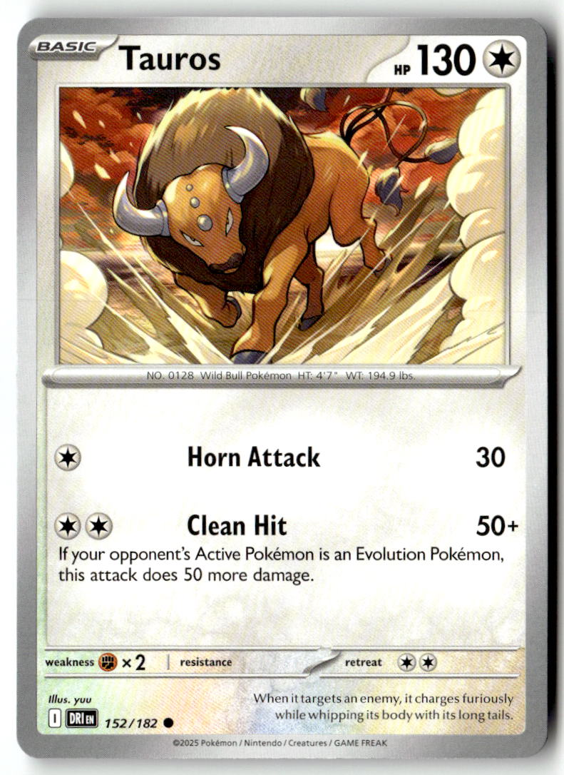 Front of Tauros 152/182 from Destined Rivals