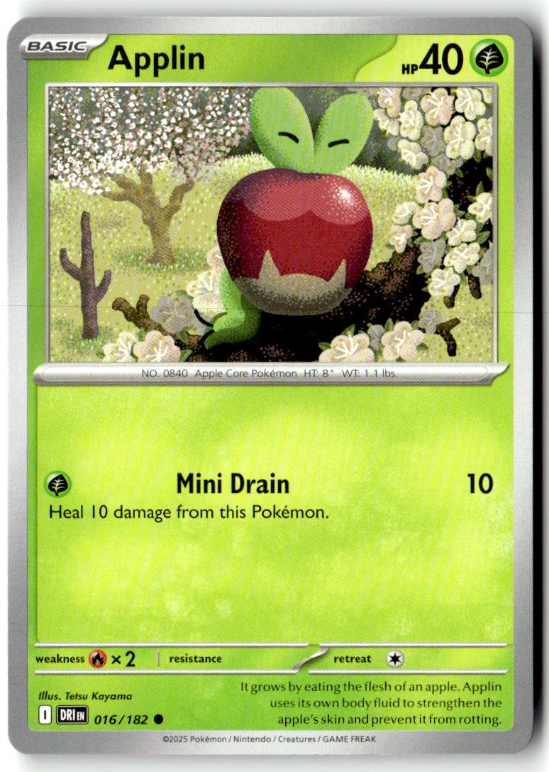 Front of Applin 016/182 from Destined Rivals