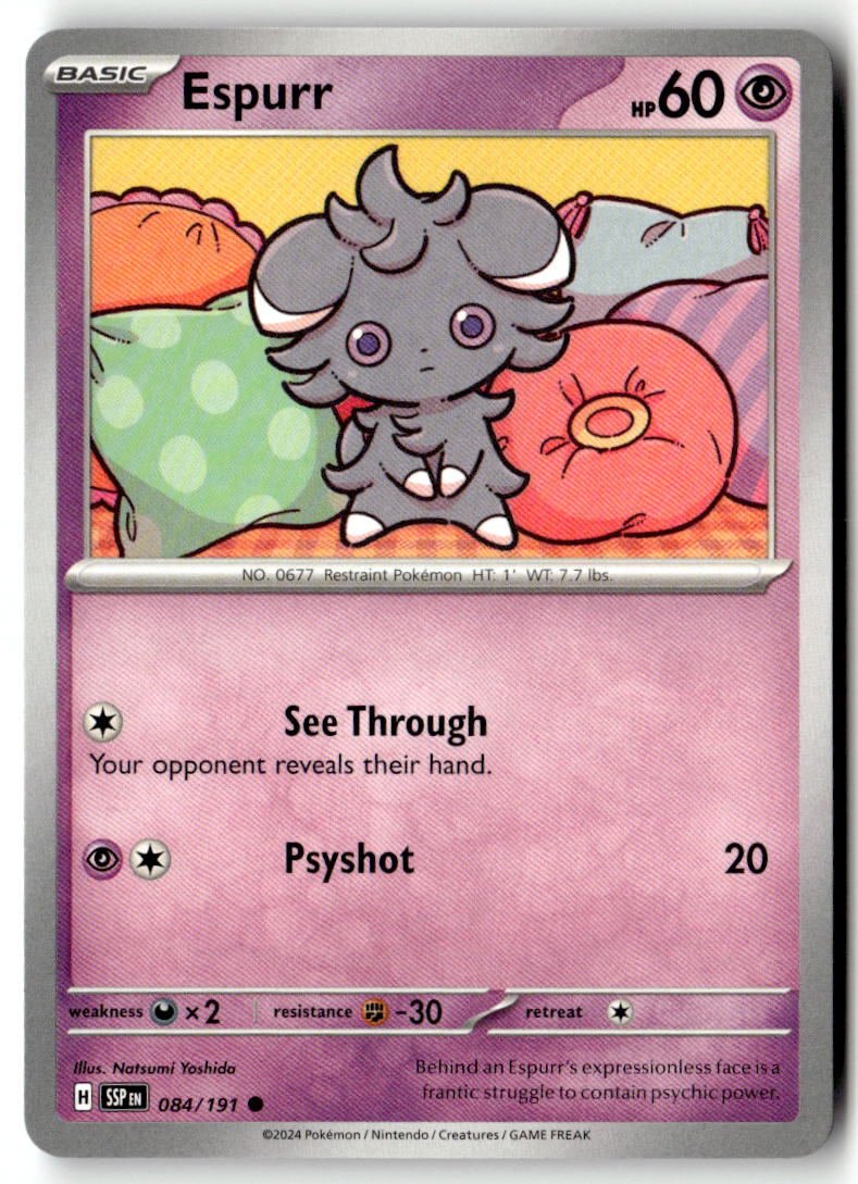 Front of Espurr 084/191 from Surging Sparks