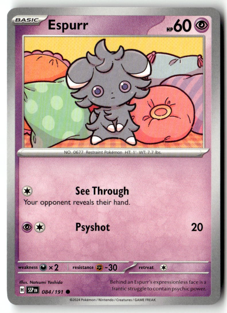 Front of Espurr 084/191 from Surging Sparks