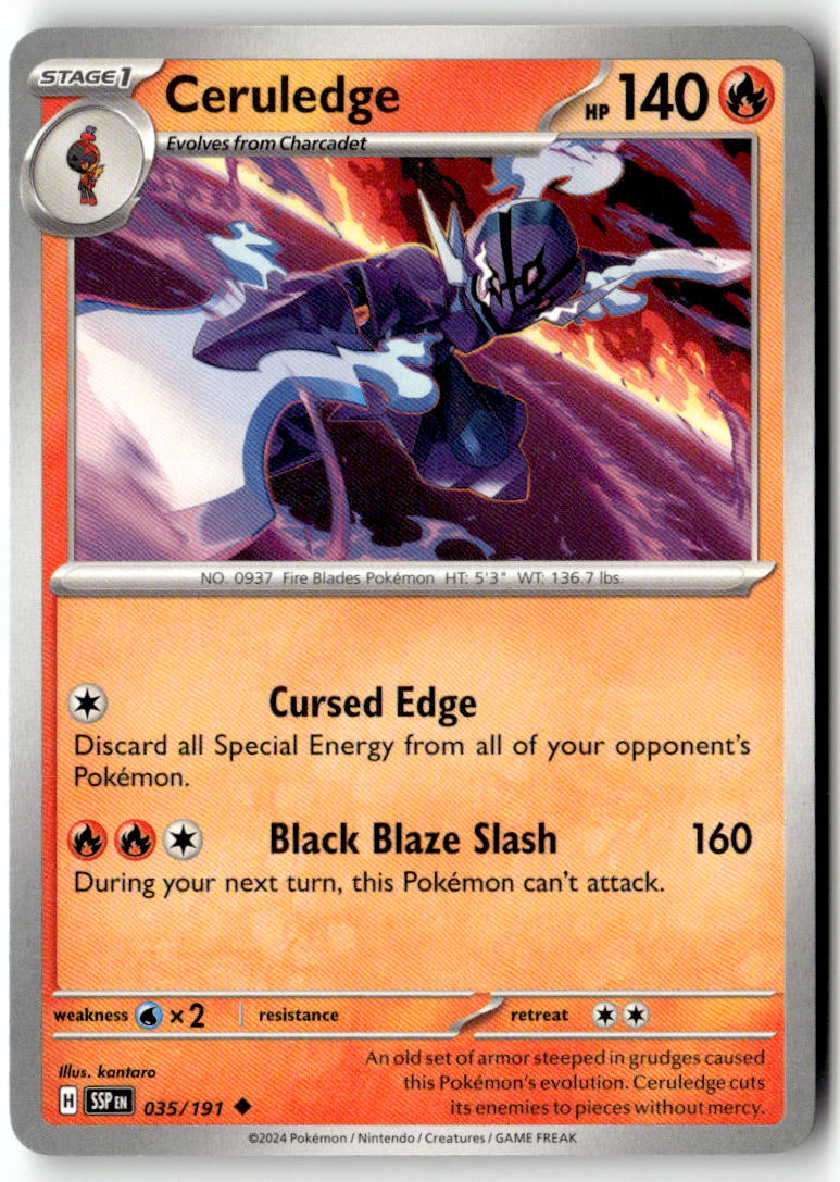 Front of Ceruledge 035/191 from Surging Sparks