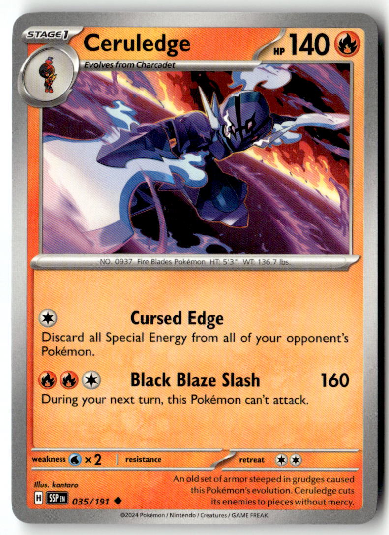 Front of Ceruledge 035/191 from Surging Sparks