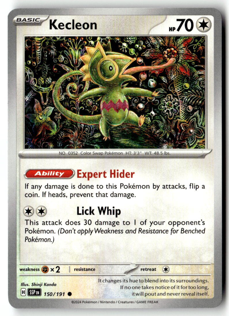 Front of Kecleon 150/191 from Surging Sparks