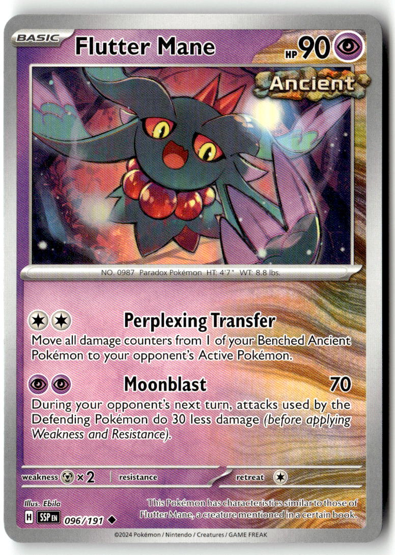 Front of Flutter Mane 096/191 from Surging Sparks