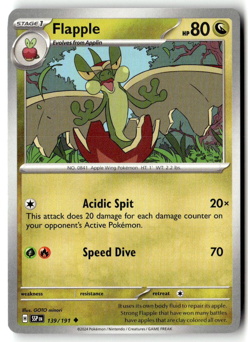 Front of Flapple 139/191 from Surging Sparks