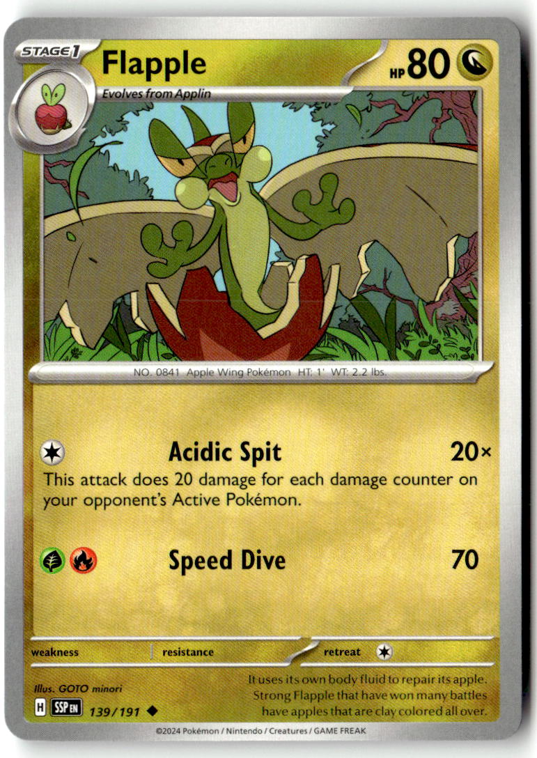 Front of Flapple 139/191 from Surging Sparks
