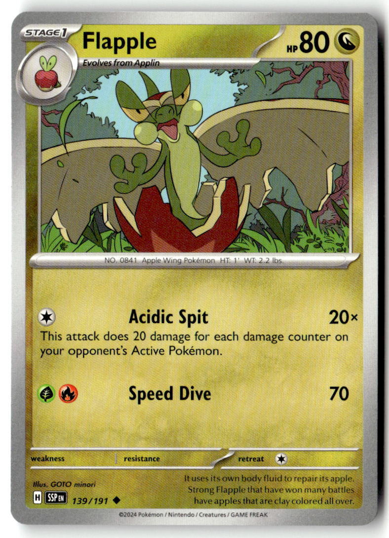Front of Flapple 139/191 from Surging Sparks