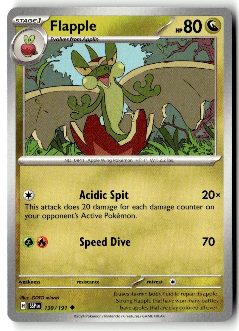 Front of Flapple 139/191 from Surging Sparks