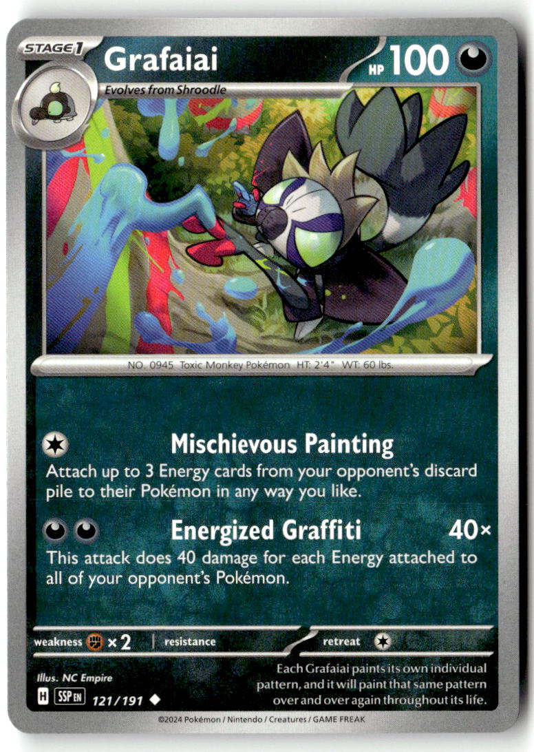 Front of Grafaiai 121/191 from Surging Sparks