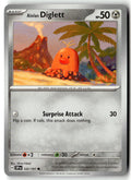 Front of Alolan Diglett 122/191 from Surging Sparks