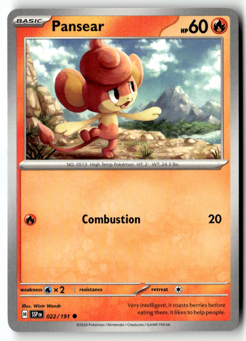 Front of Pansear 022/191 from Surging Sparks
