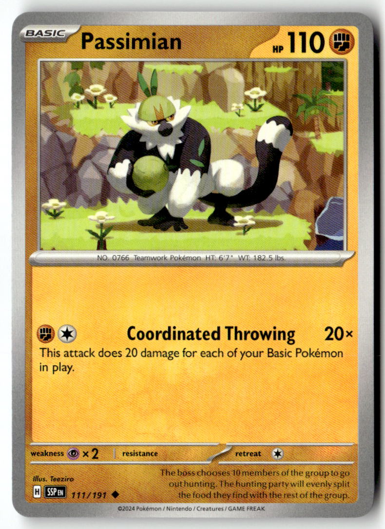 Front of Passimian 111/191 from Surging Sparks