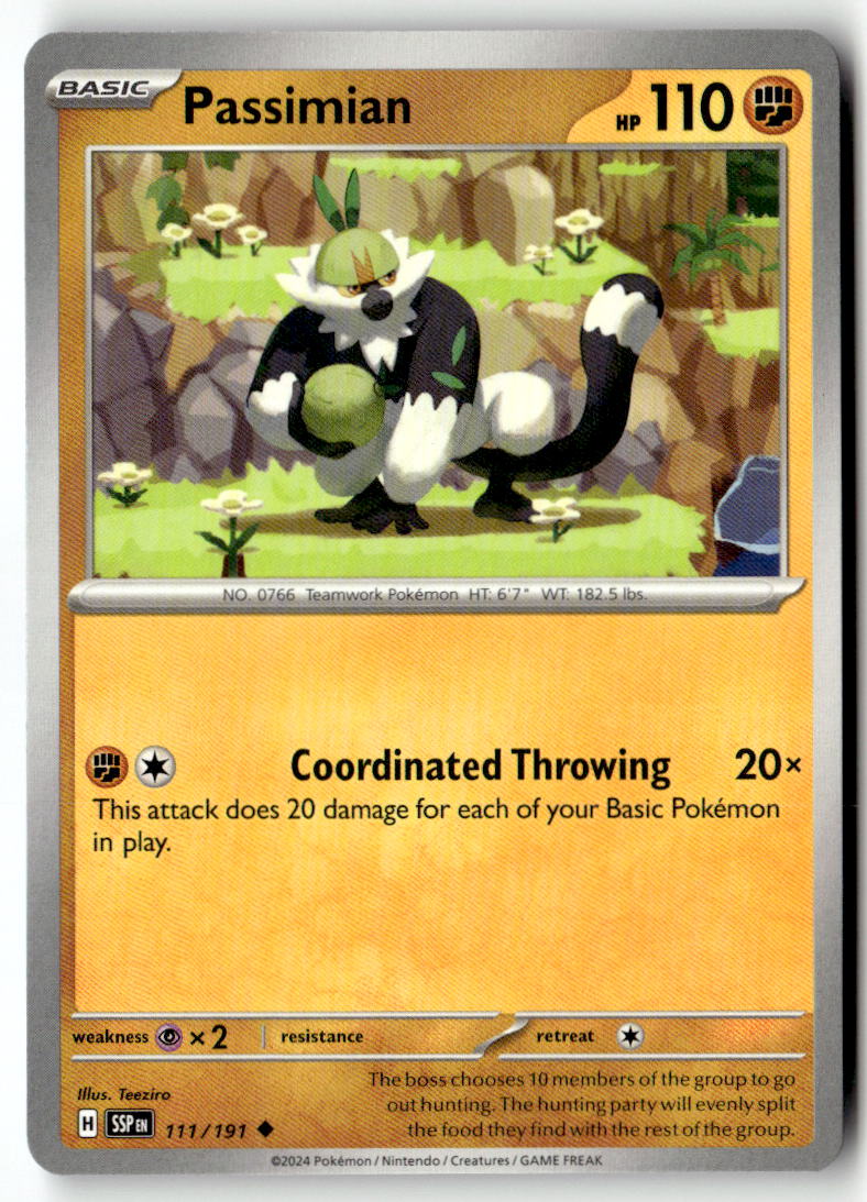 Front of Passimian 111/191 from Surging Sparks