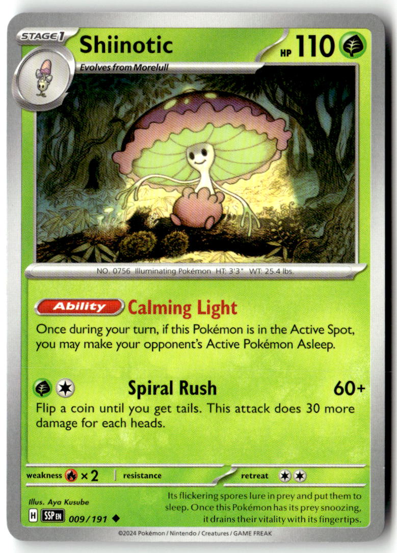 Front of Shiinotic 009/191 from Surging Sparks