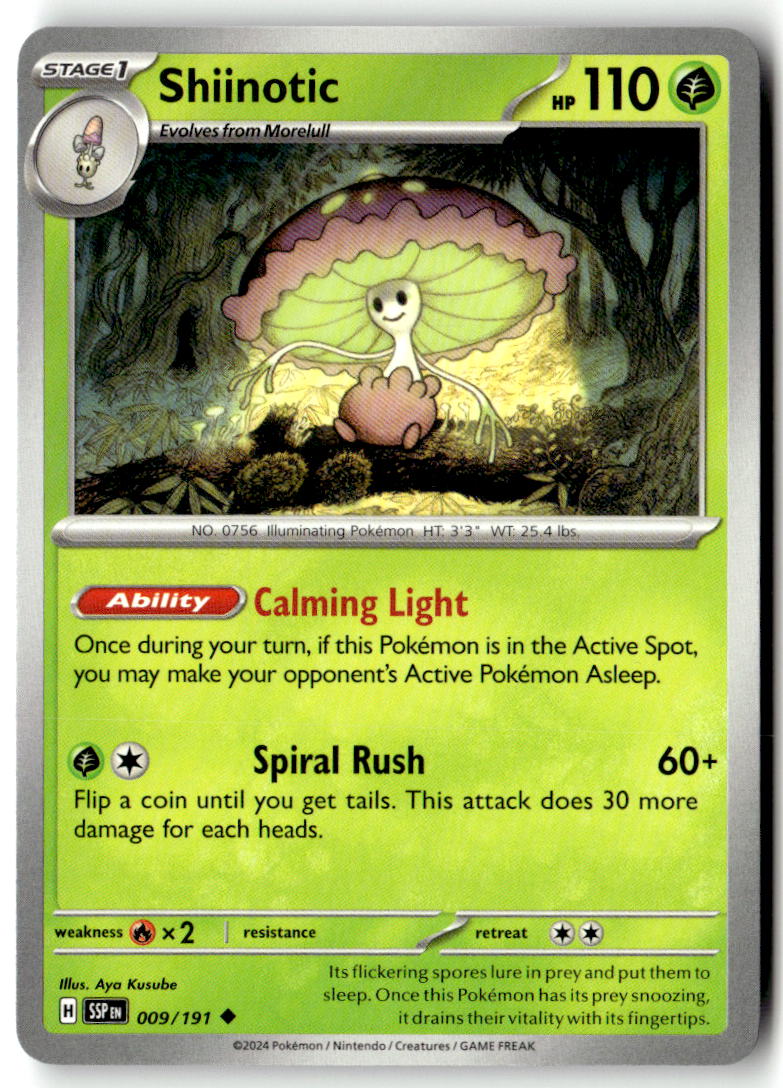 Front of Shiinotic 009/191 from Surging Sparks