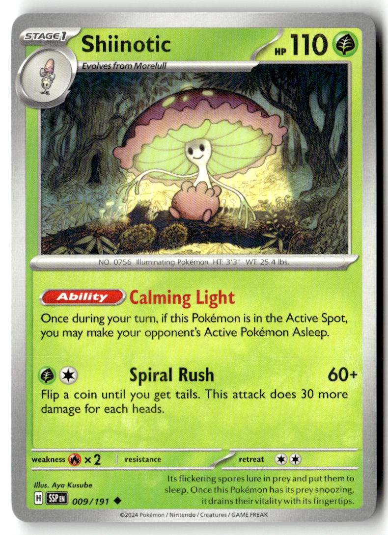 Front of Shiinotic 009/191 from Surging Sparks