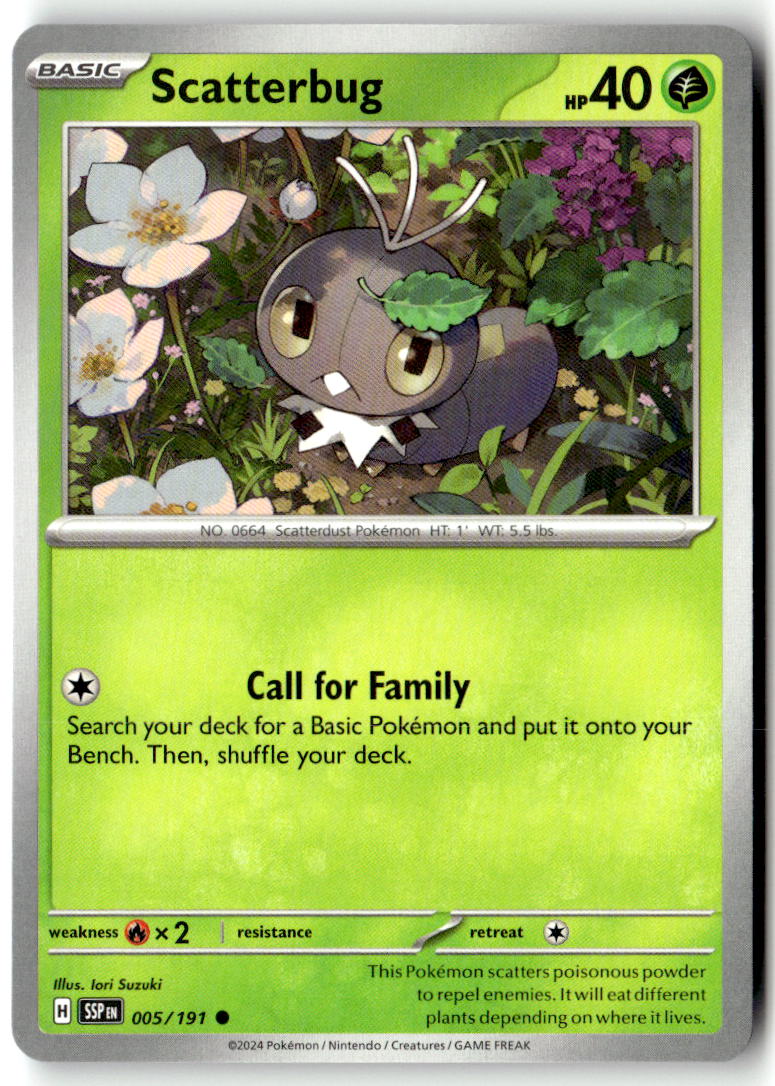 Front of Scatterbug 005/191 from Surging Sparks