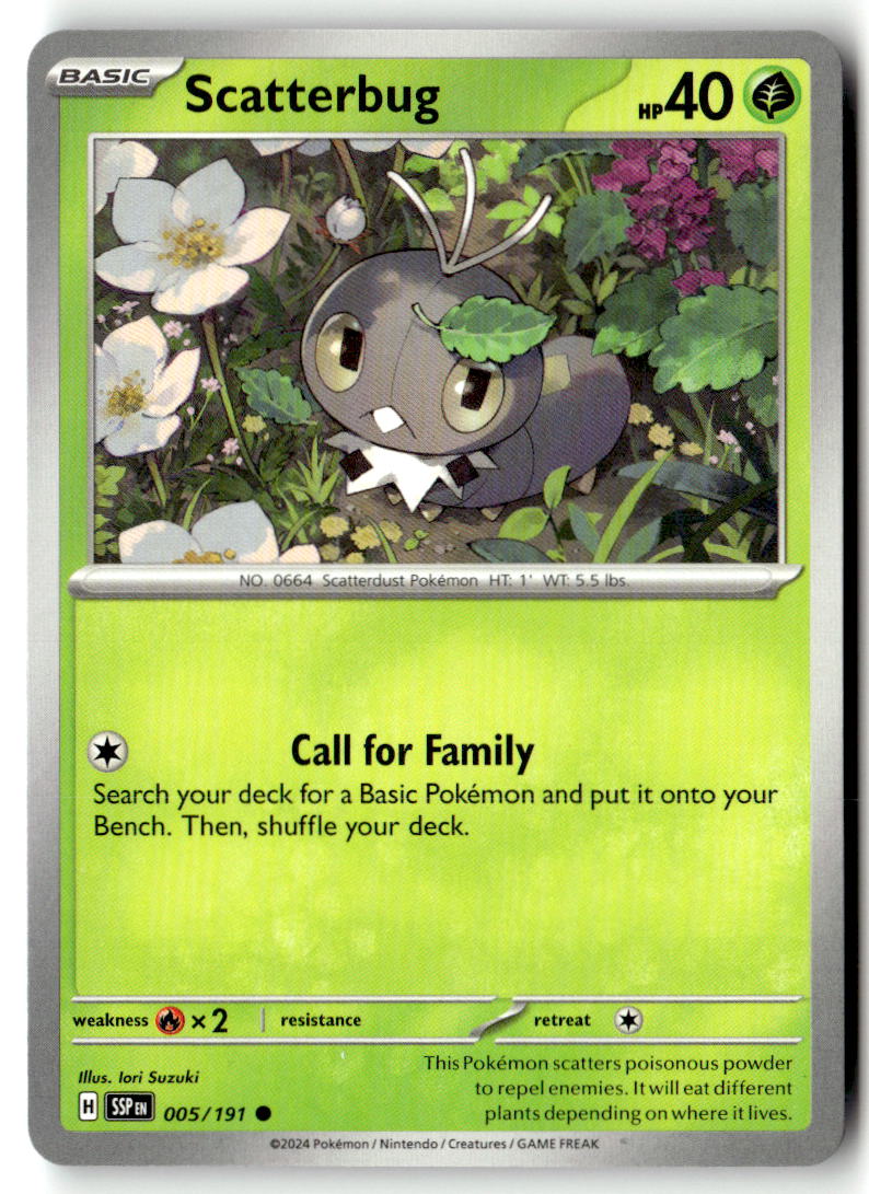 Front of Scatterbug 005/191 from Surging Sparks