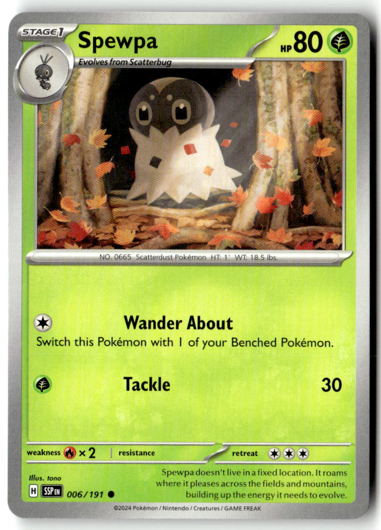 Front of Spewpa 006/191 from Surging Sparks