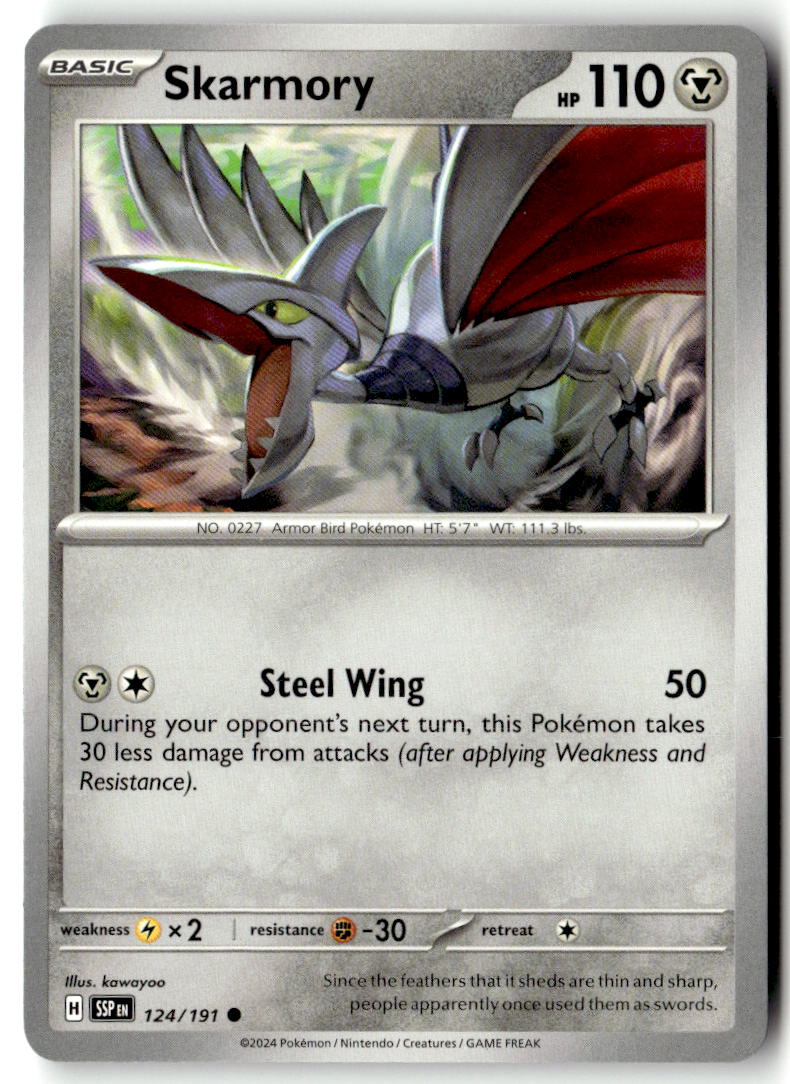 Front of Skarmory 124/191 from Surging Sparks