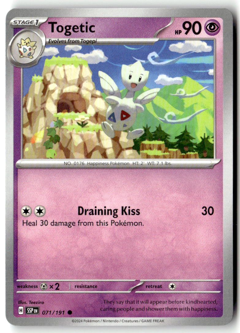 Front of Togetic 071/191 from Surging Sparks