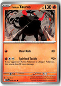 Front of Paldean Tauros 018/191 from Surging Sparks