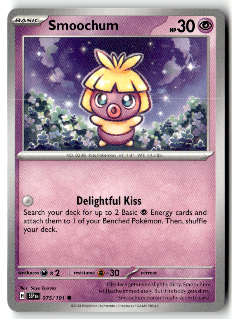 Front of Smoochum 075/191 from Surging Sparks