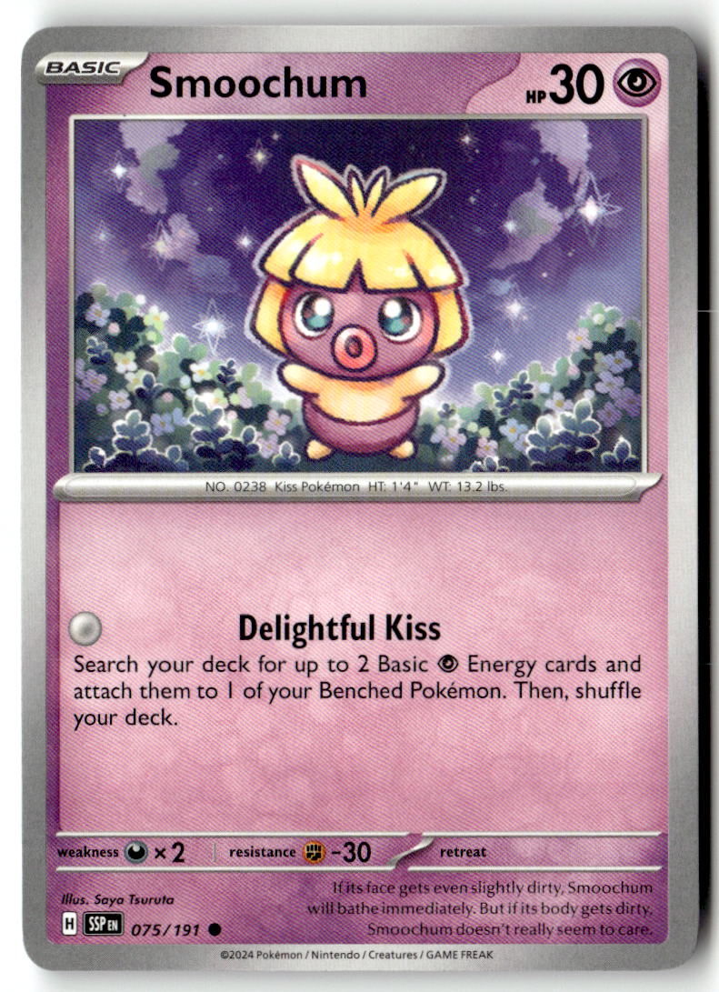 Front of Smoochum 075/191 from Surging Sparks