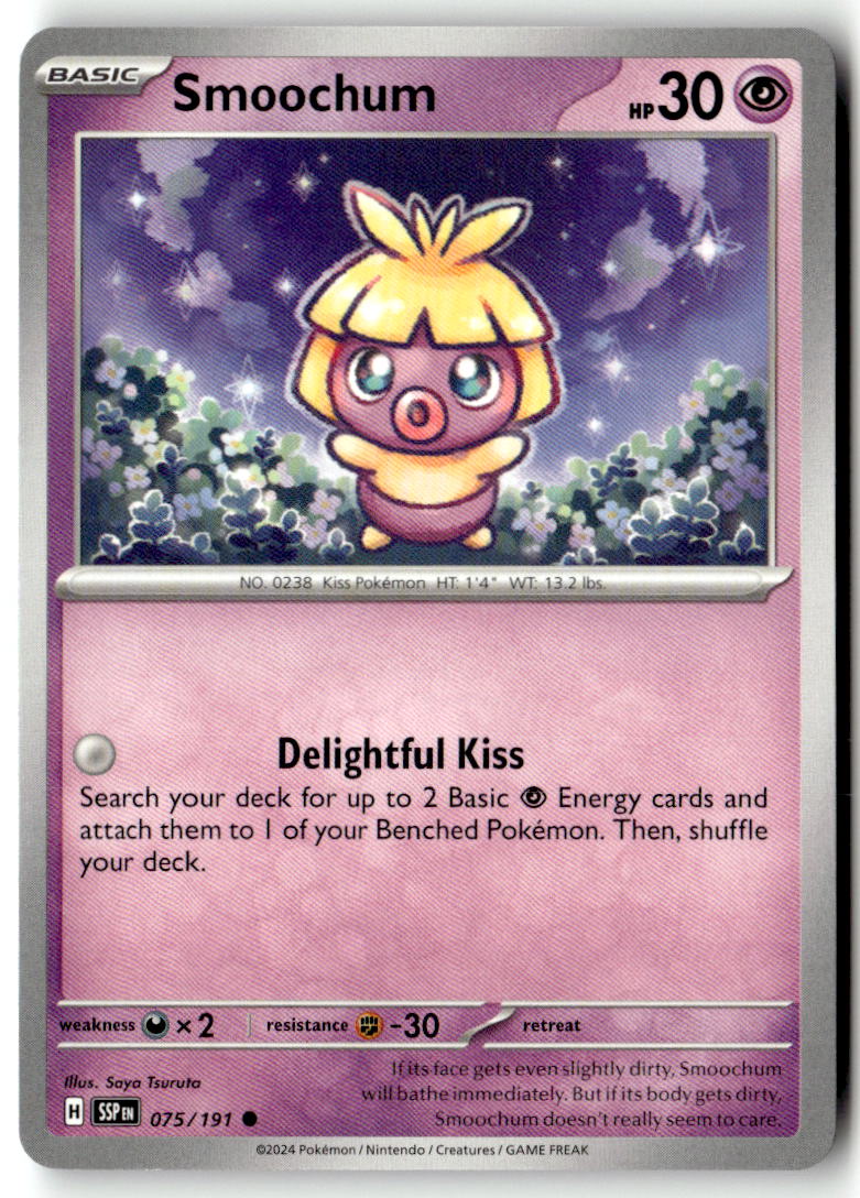Front of Smoochum 075/191 from Surging Sparks