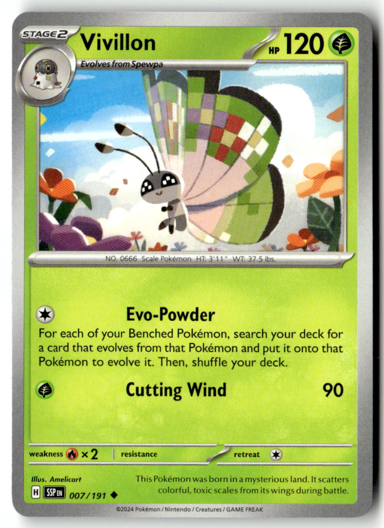 Front of Vivillon 007/191 from Surging Sparks