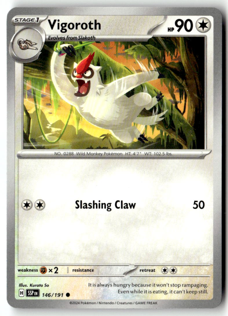 Front of Vigoroth 146/191 from Surging Sparks