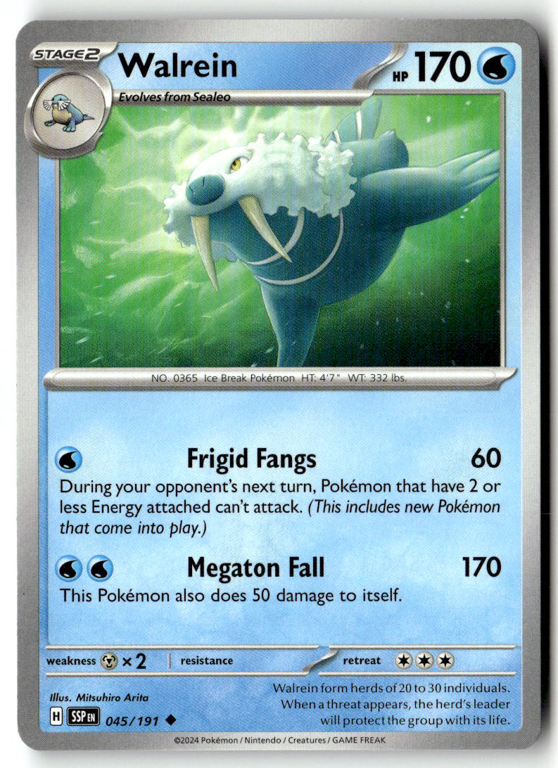 Front of Walrein 045/191 from Surging Sparks