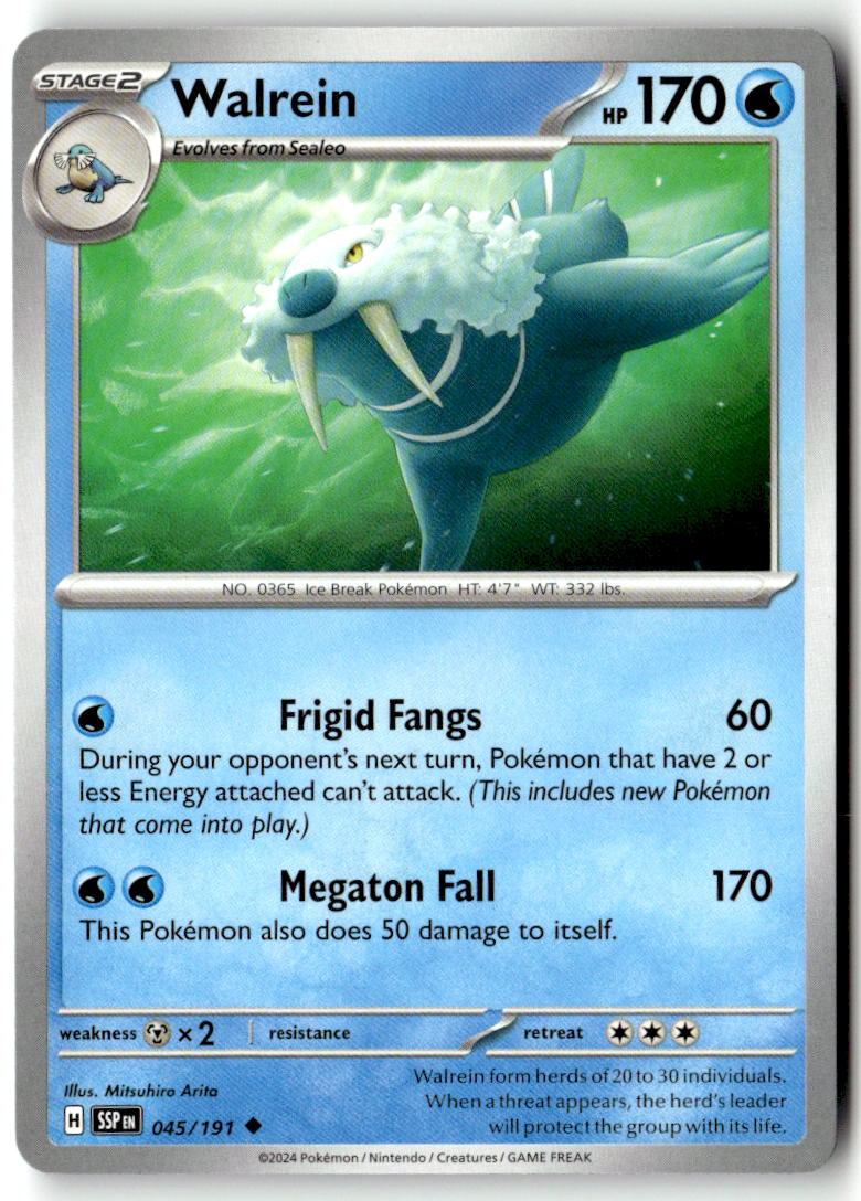 Front of Walrein 045/191 from Surging Sparks