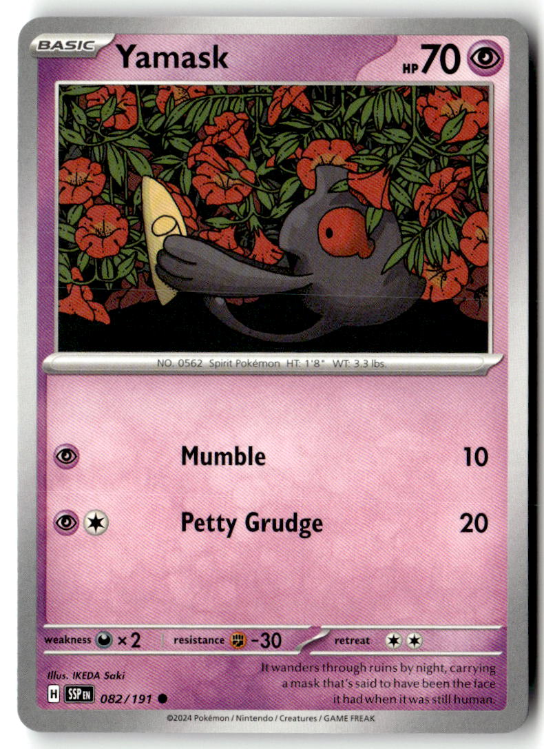 Front of Yamask 082/191 from Surging Sparks