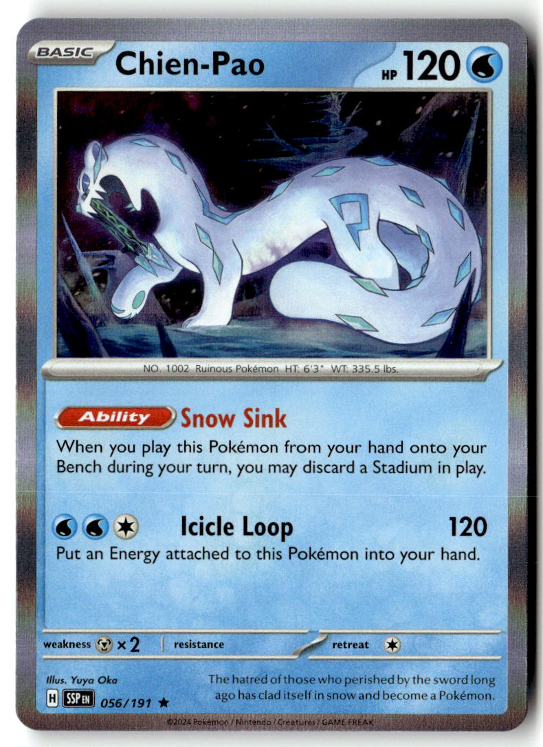 Front of Chien-Pao 056/191 from Surging Sparks