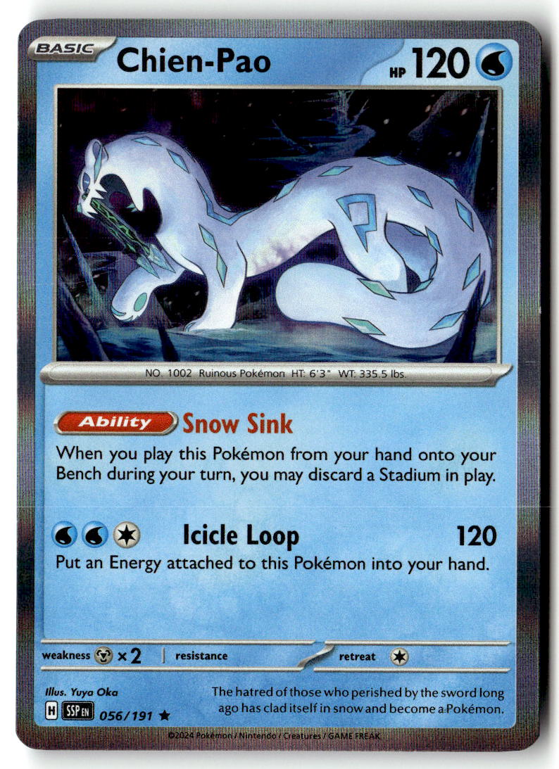 Front of Chien-Pao 056/191 from Surging Sparks