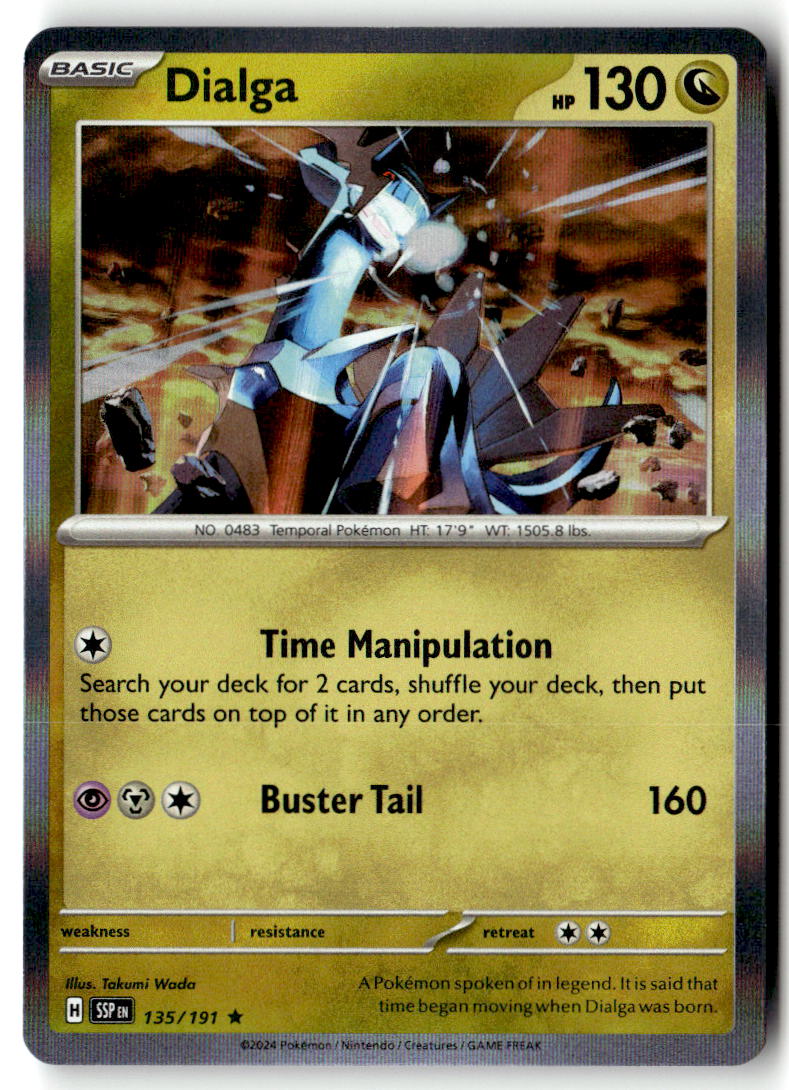 Front of Dialga 135/191 from Surging Sparks