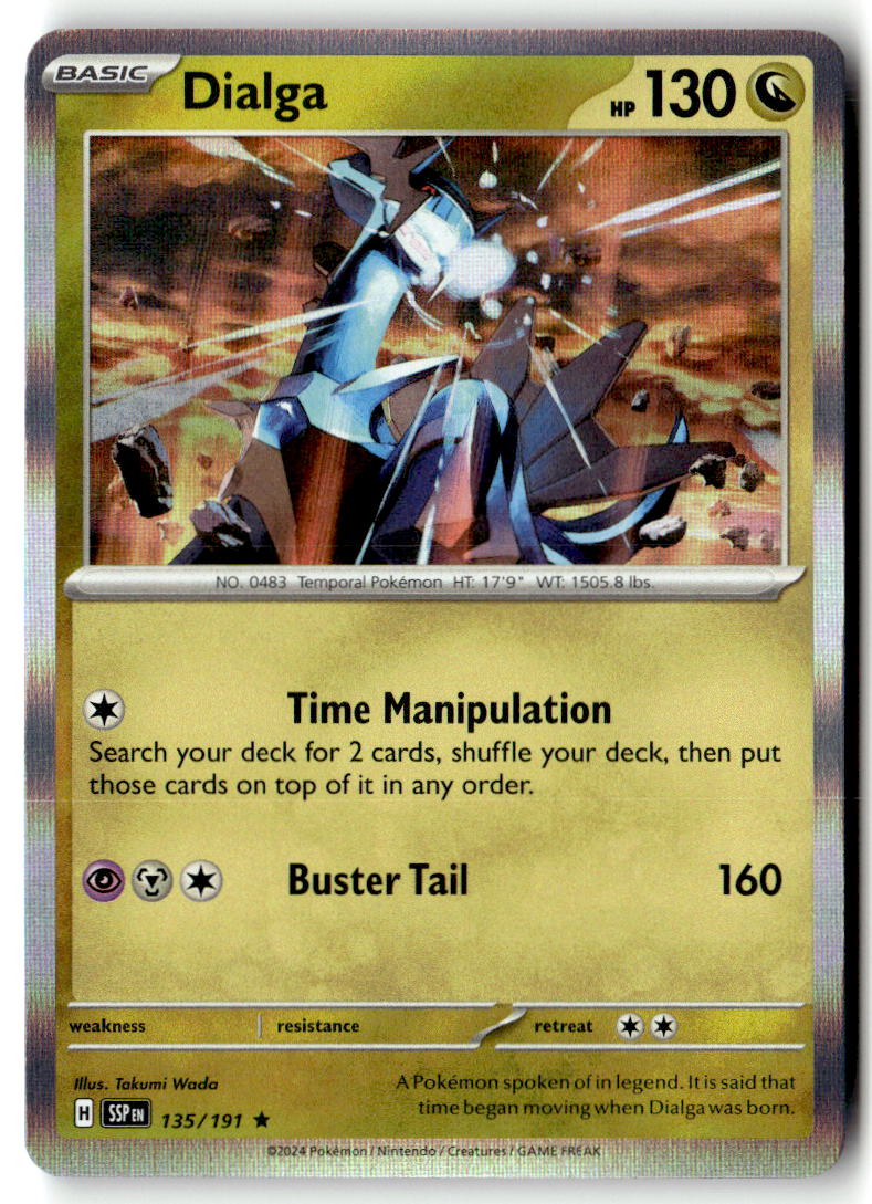 Front of Dialga 135/191 from Surging Sparks